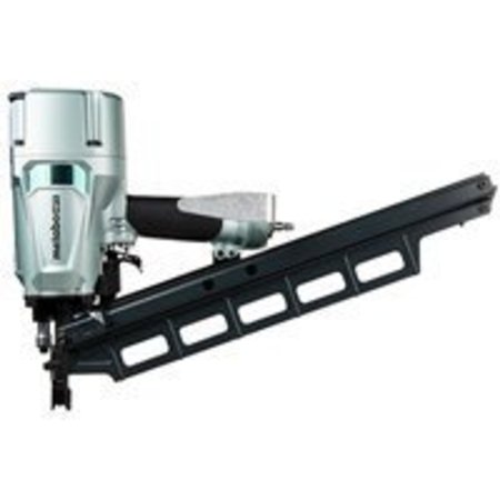 METABO HPT Pneumatic Strip Nailer With Depth Adjustment, 2 to 3-1/4 in Full Round Head, Plastic Strip Fastener NR83A5M